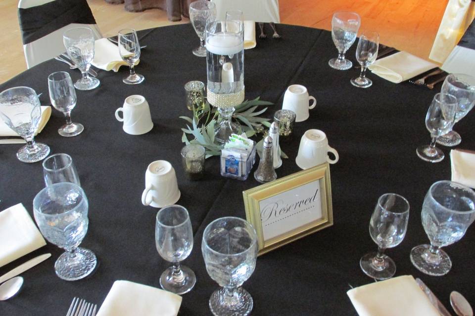 Lovely guest table details