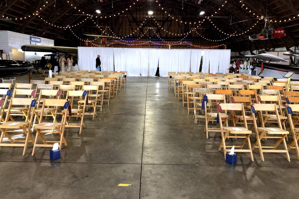 Aisle set up