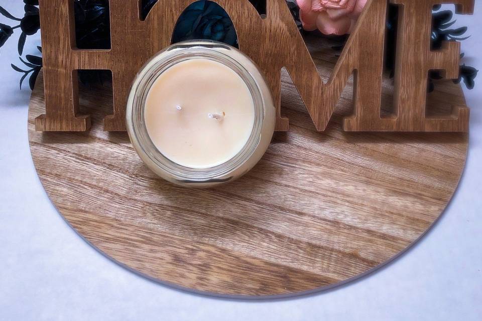 Natural soy & beeswax candle