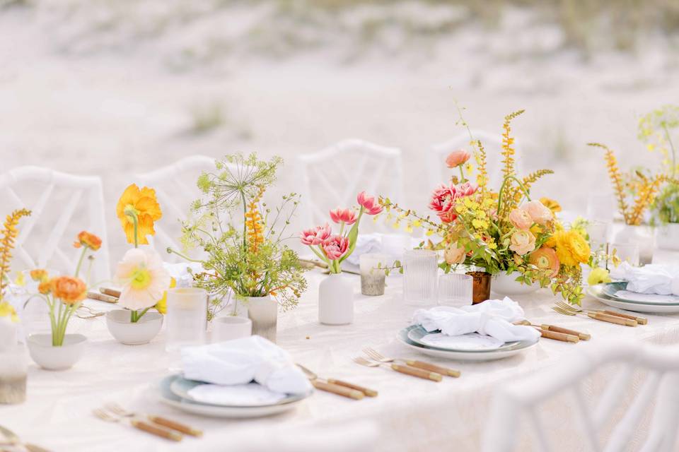 Beach table scape