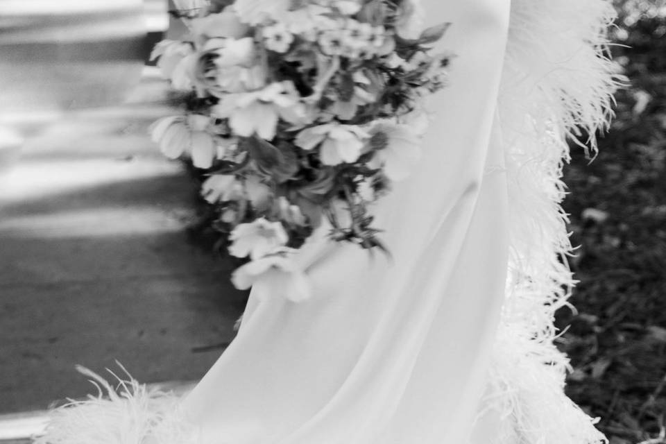 Gown in motion