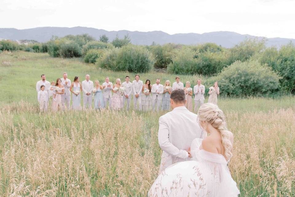 Joining the bridal party