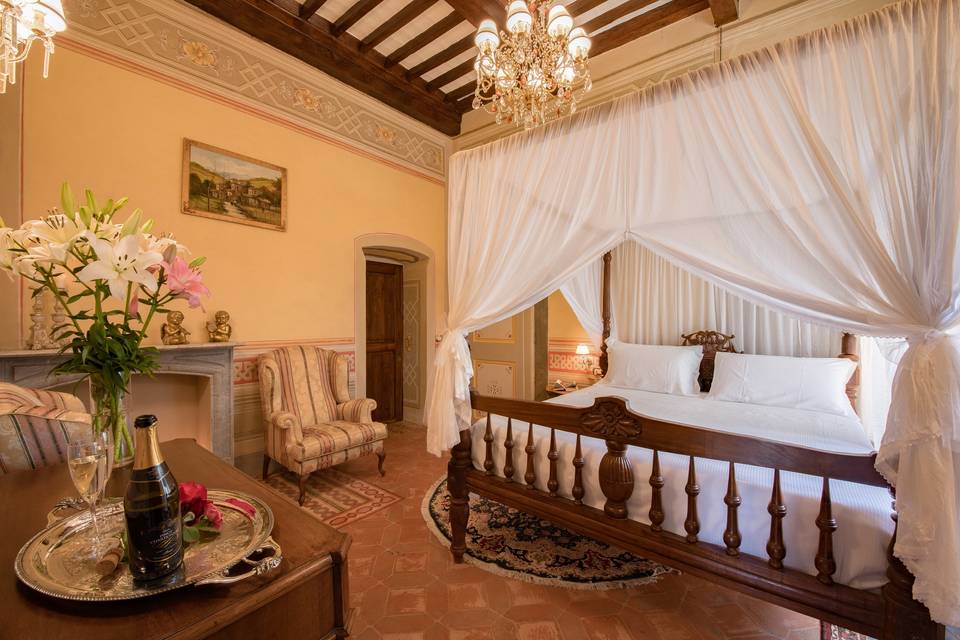 Frescoed bedroom