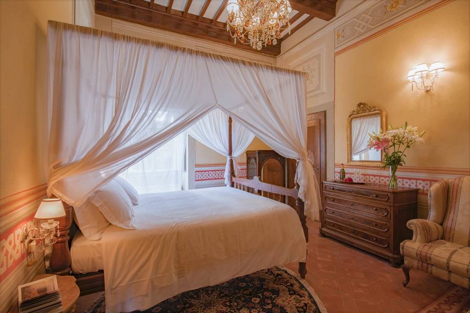 Frescoed bedroom