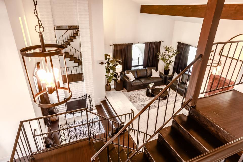 Top of Stairs over living room