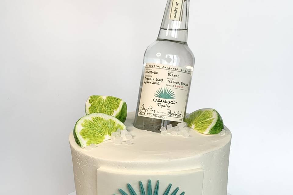 Tequila themed grooms cake