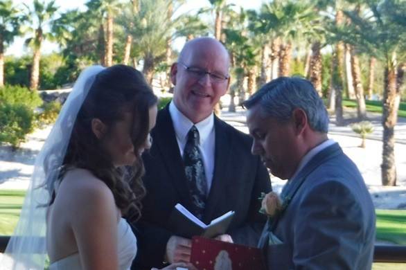 Officiant heading the ceremony