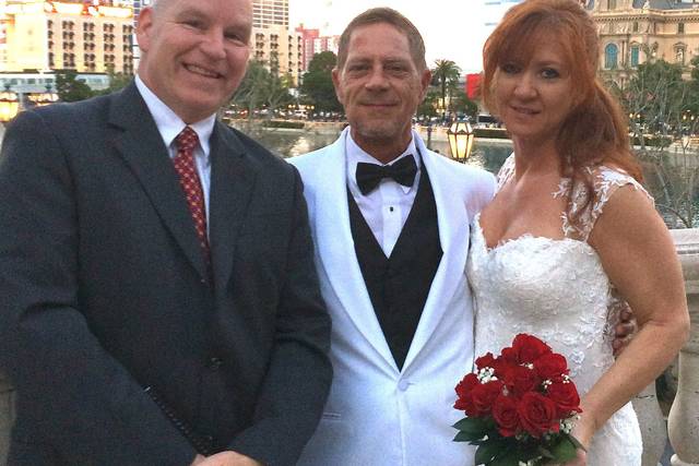 With the newlyweds