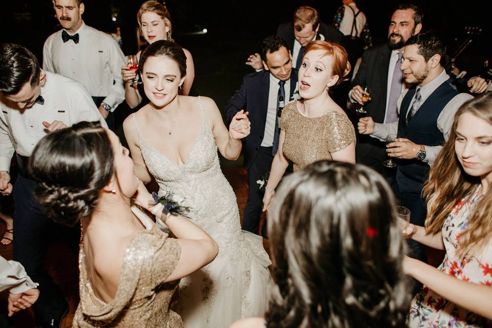 Ladies on the dance floor