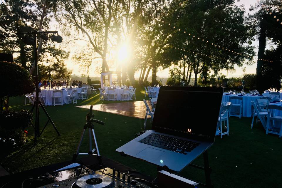 DJ setup