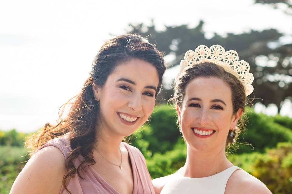 Bride & bridesmaid makeup