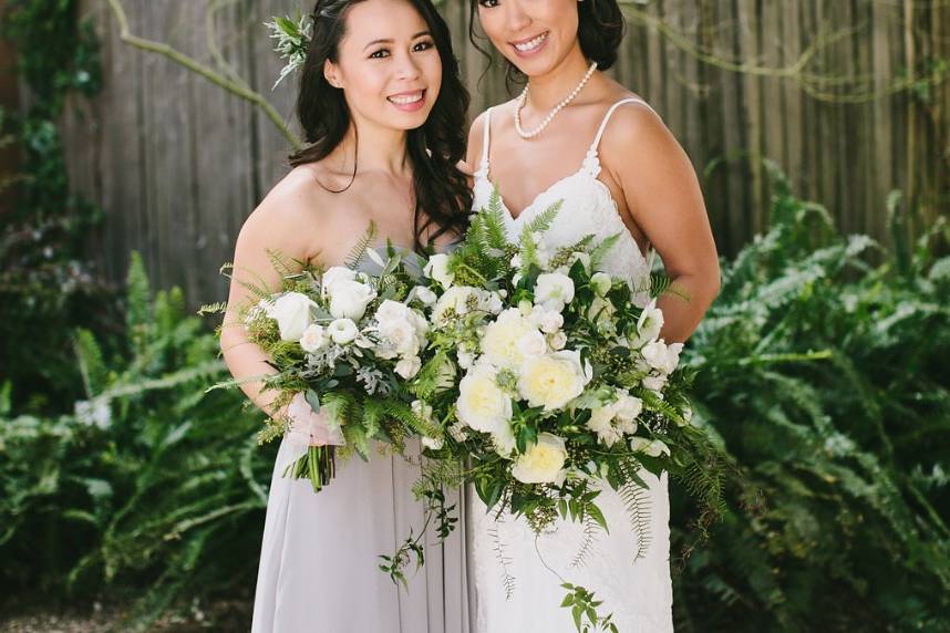 Bride & bridesmaid makeup