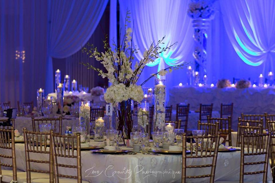 Candlelit tables