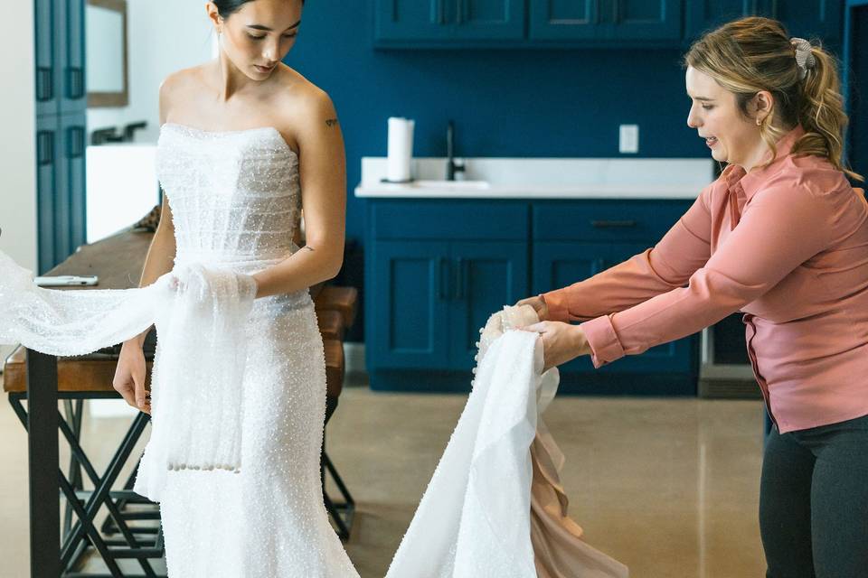 Helping a bride