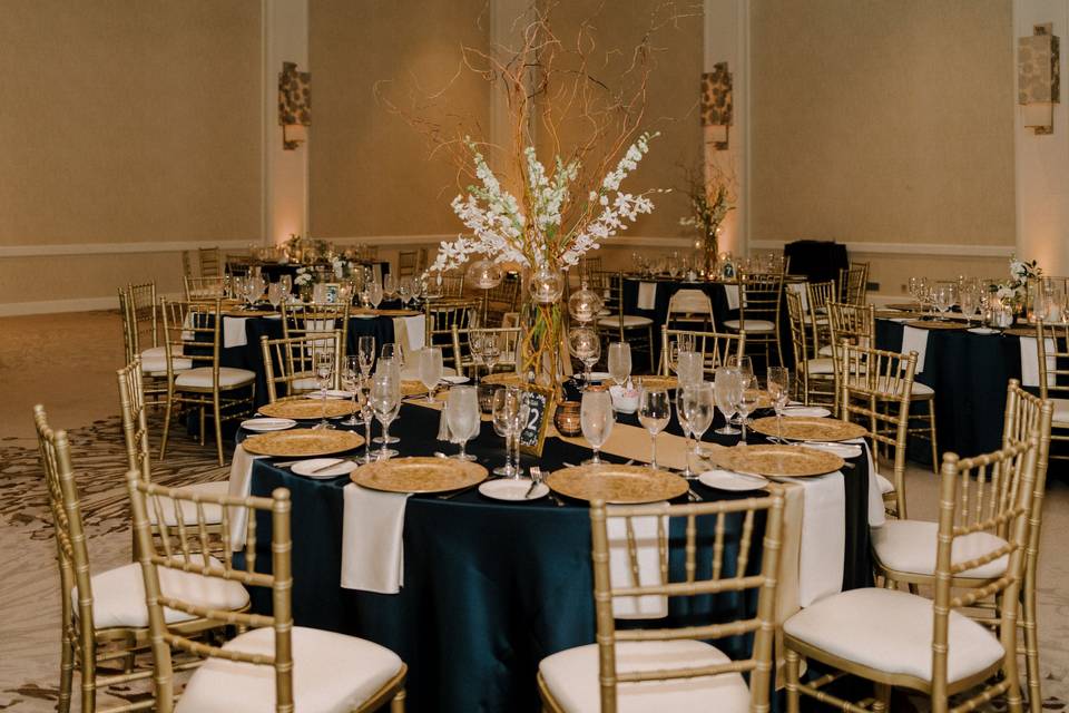 Grand Ballroom Navy+Gold