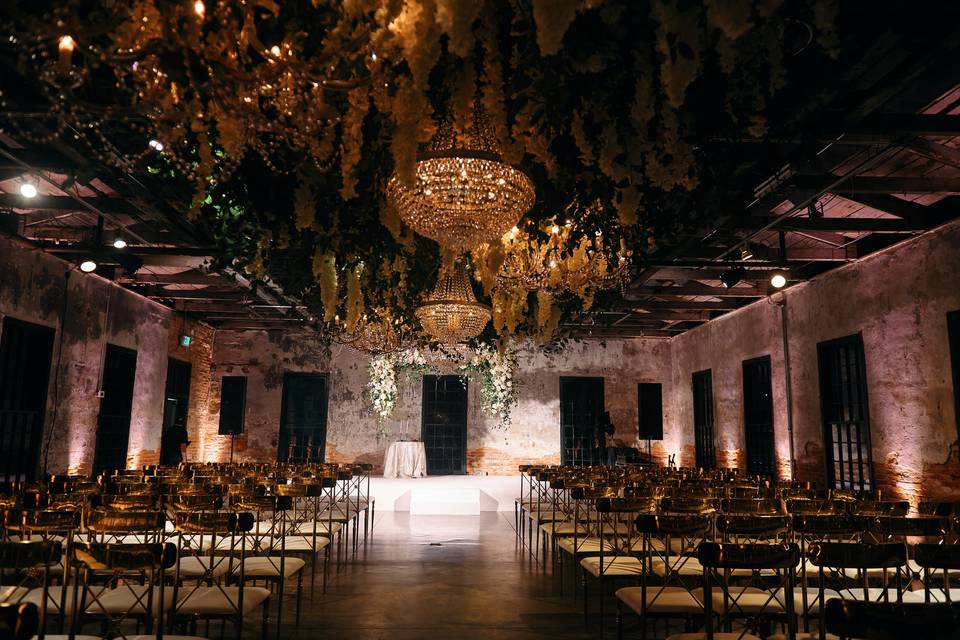 Ceiling Floral Installation