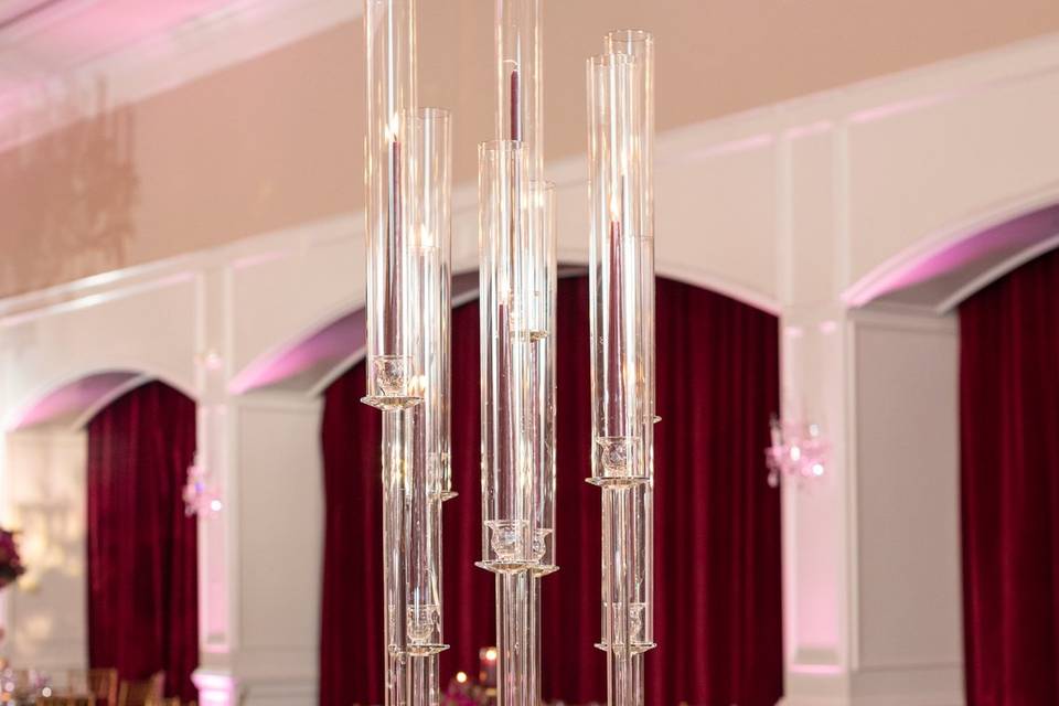 Crystal Candelabra Centerpiece