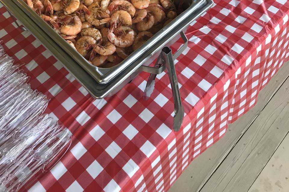 Boiled Cajun shrimp