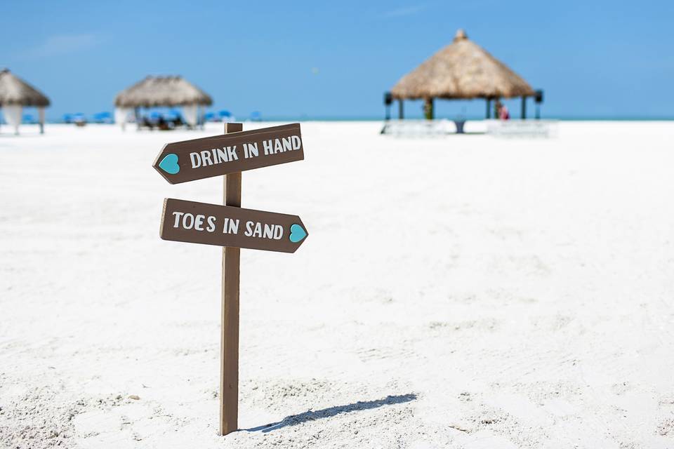 Toes in the sand