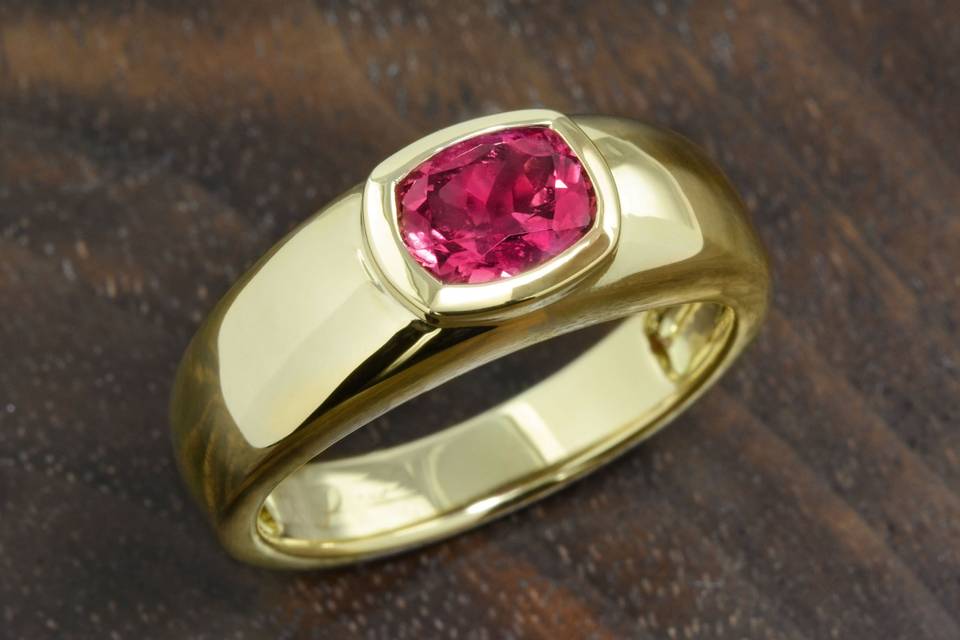 Custom Men's Ruby Ring