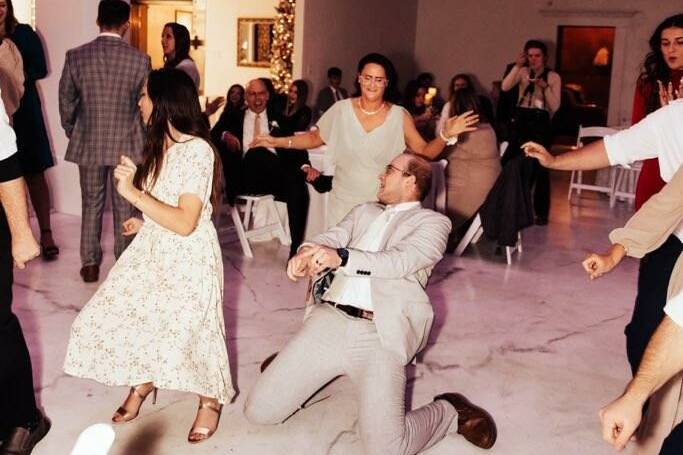 Getting down on the dance floor