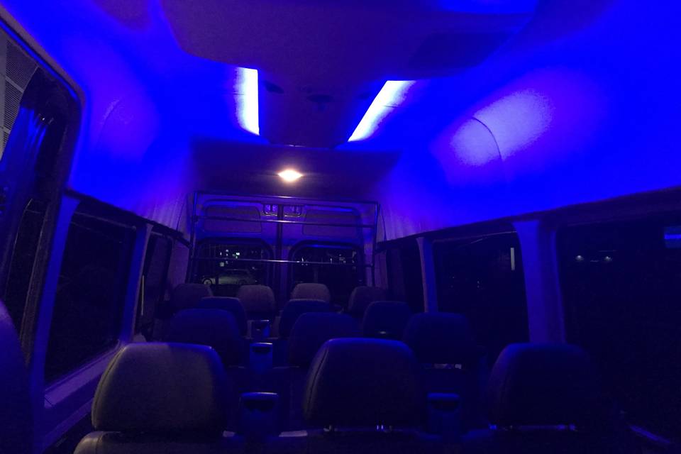 14 passenger van lighting