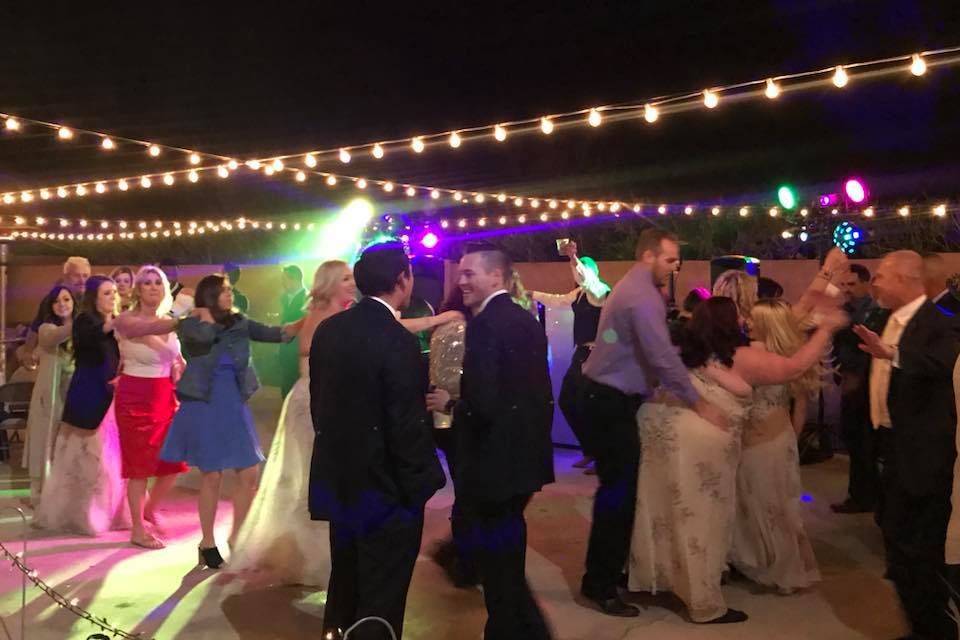 First dance with spotlight