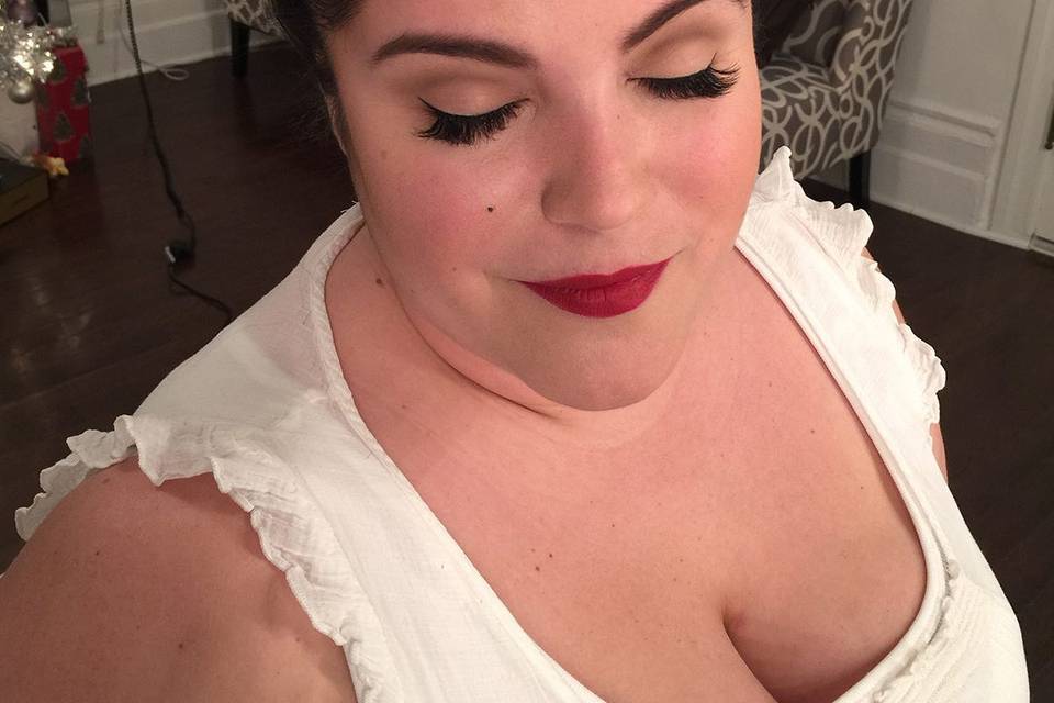 Bridal makeup trial