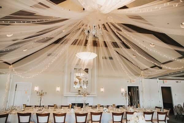 Indoor wedding reception venue