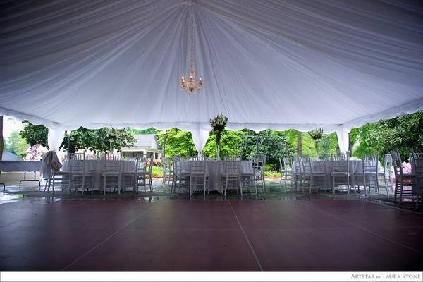 Reception tent