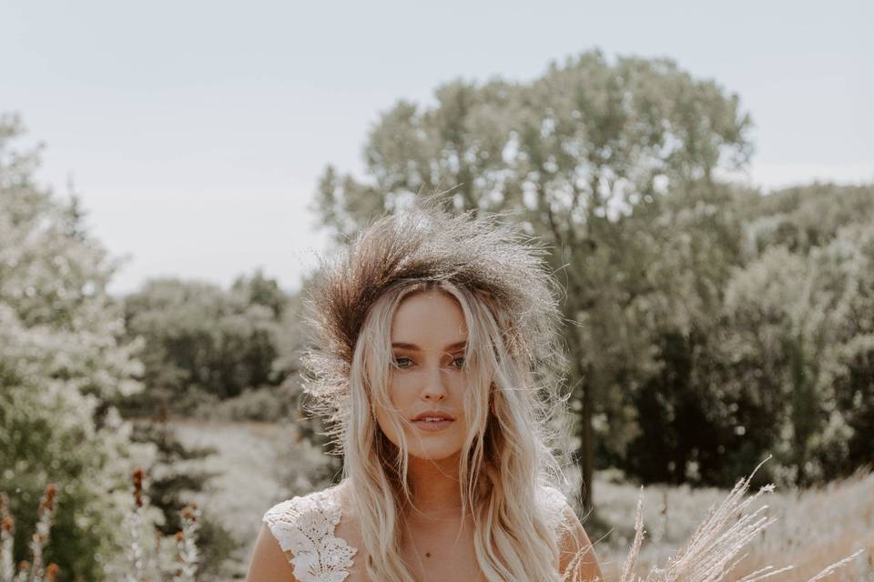 Prairie bridal bouquet