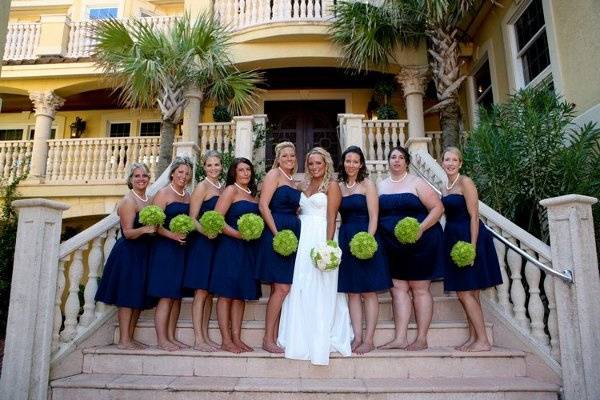 Bride with her bridesmaid