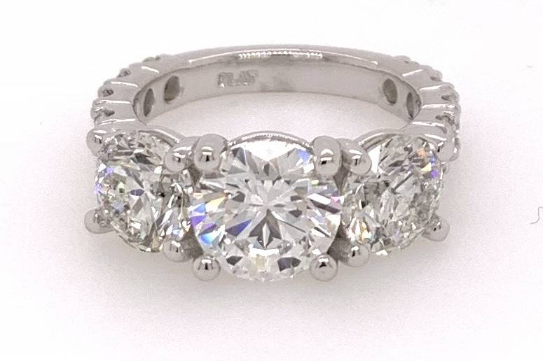 Dudee Design Cluster Charm Zircon Crystal Women eternity ring women fashion rings