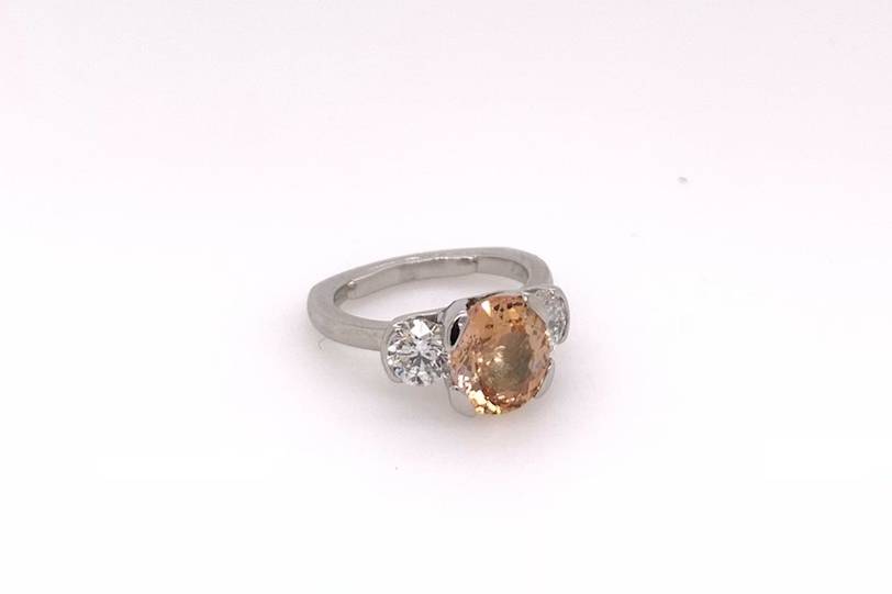 Custom Design 3 stone ring