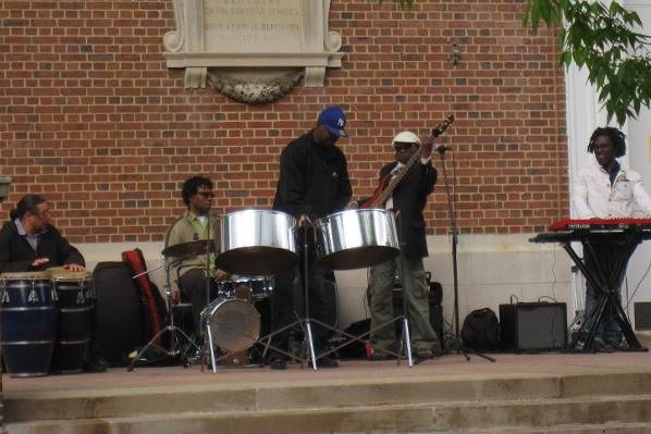 Peforming in Downtown Brooklyn