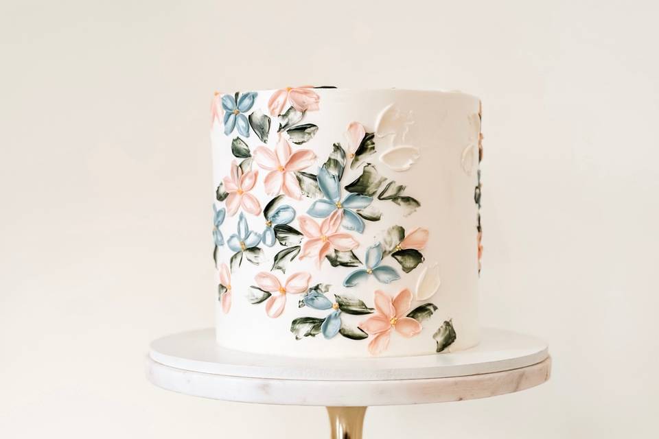 Painted Buttercream Petals