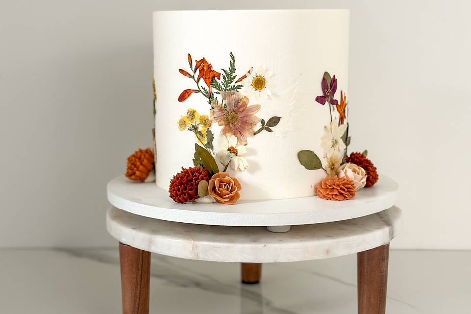 Pressed + Buttercream Florals