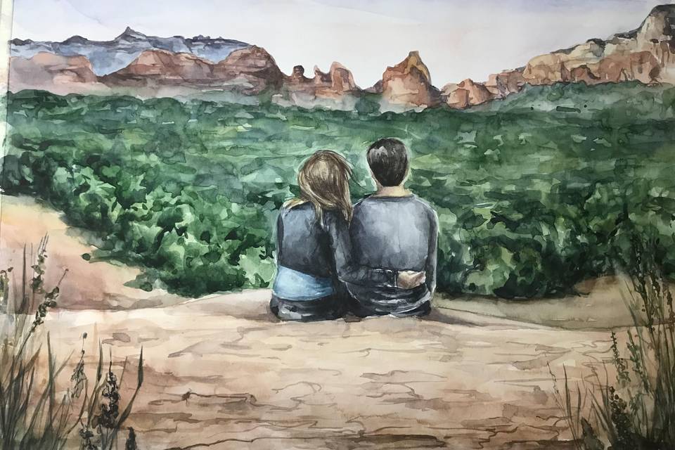 Engagement painting