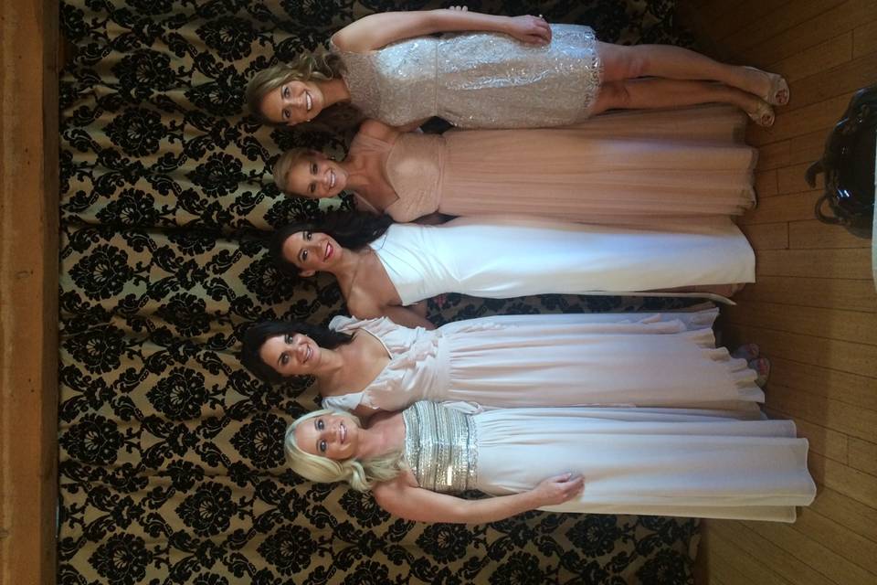 Bride and bridal party