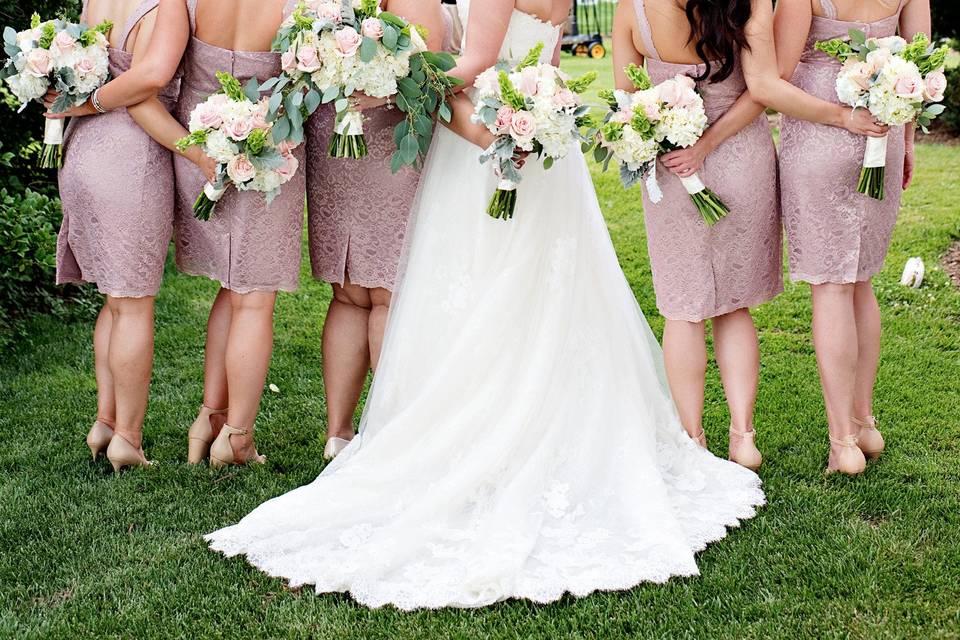 Bride with her friends