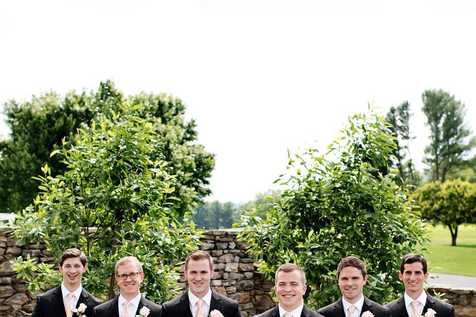 Groom and his groomsmen