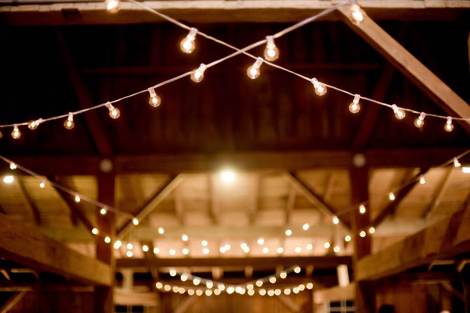 Barn string lighting