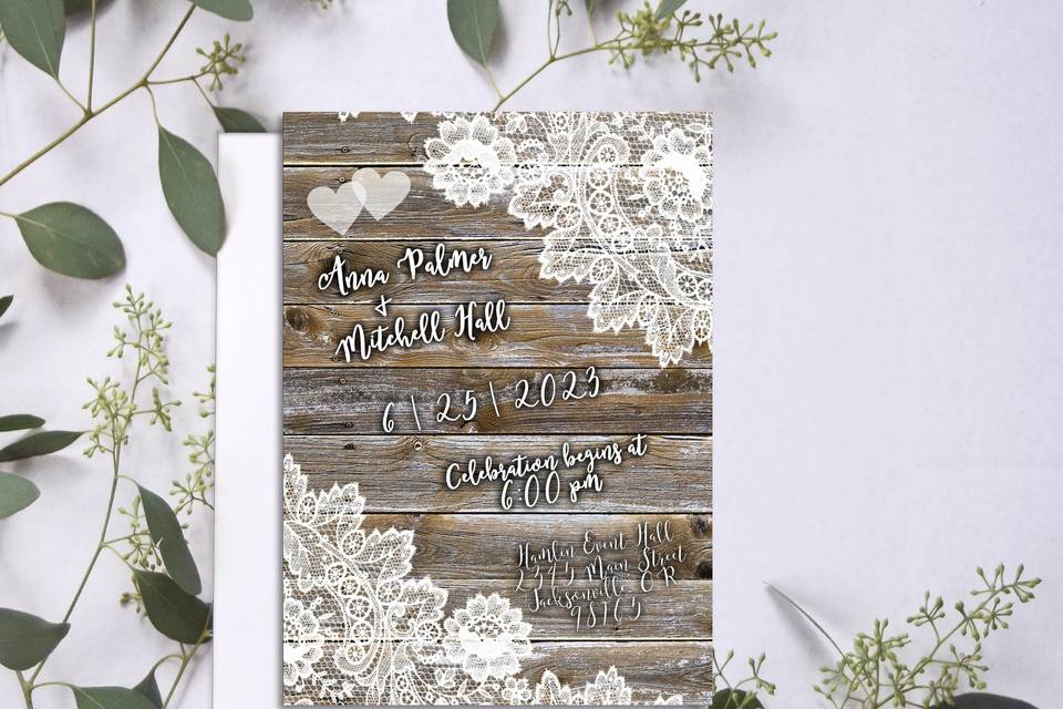 Wood and Lace Rustic