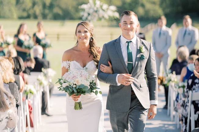 Outdoor ceremony space