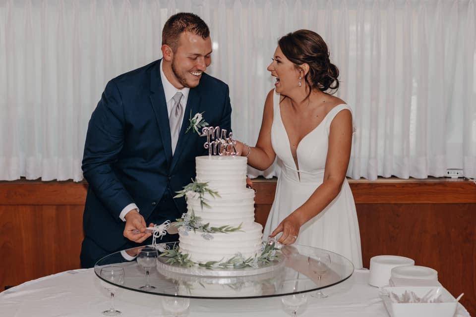 Cutting the cake