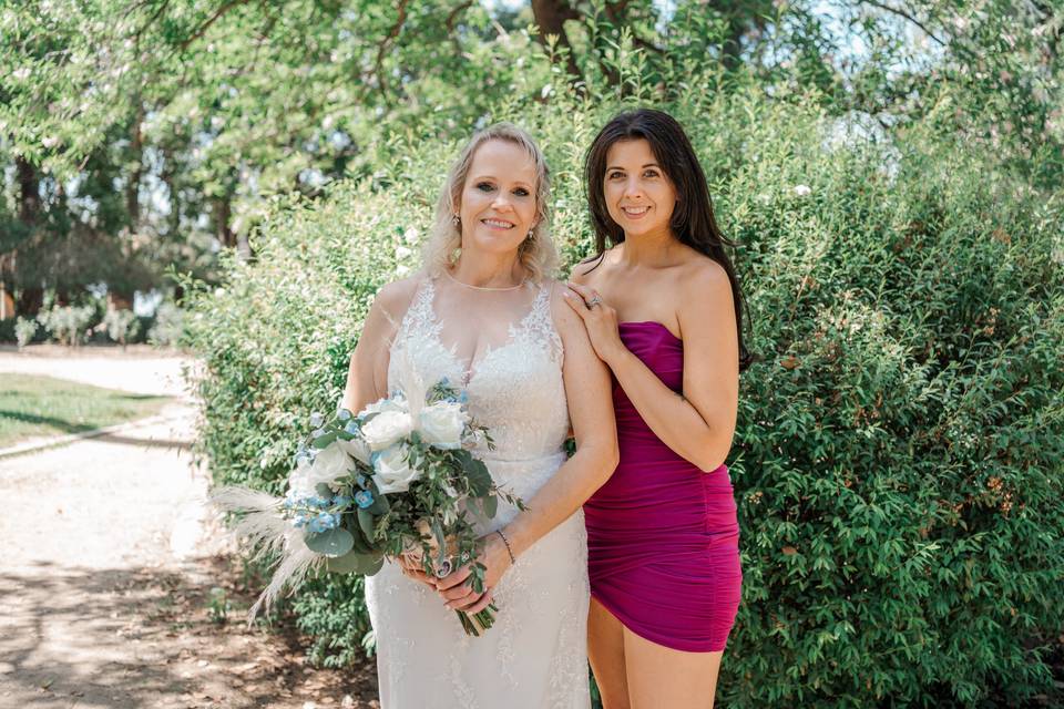 Bride with Daughter