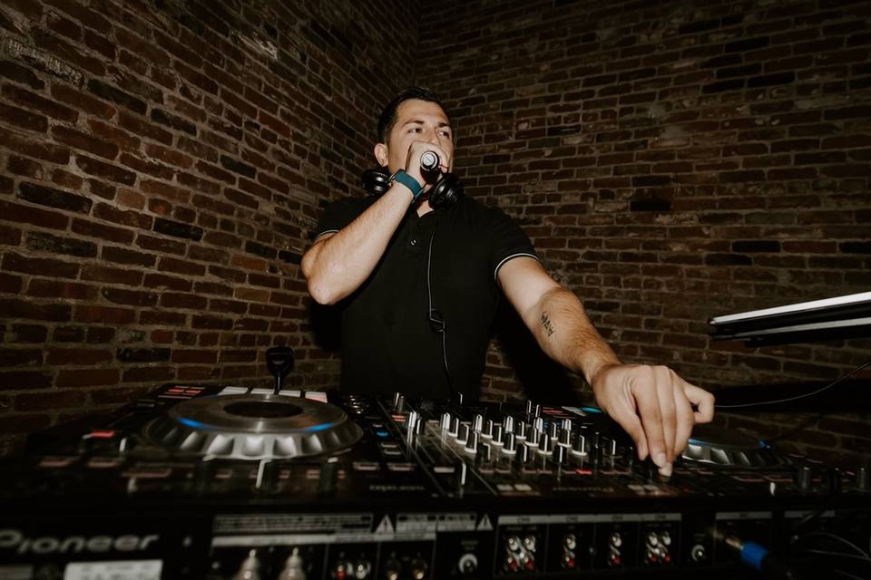 DJ'ing at Rivermill