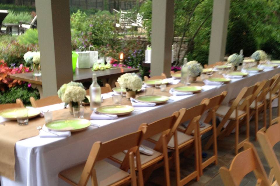 40 guest rehearsal dinner