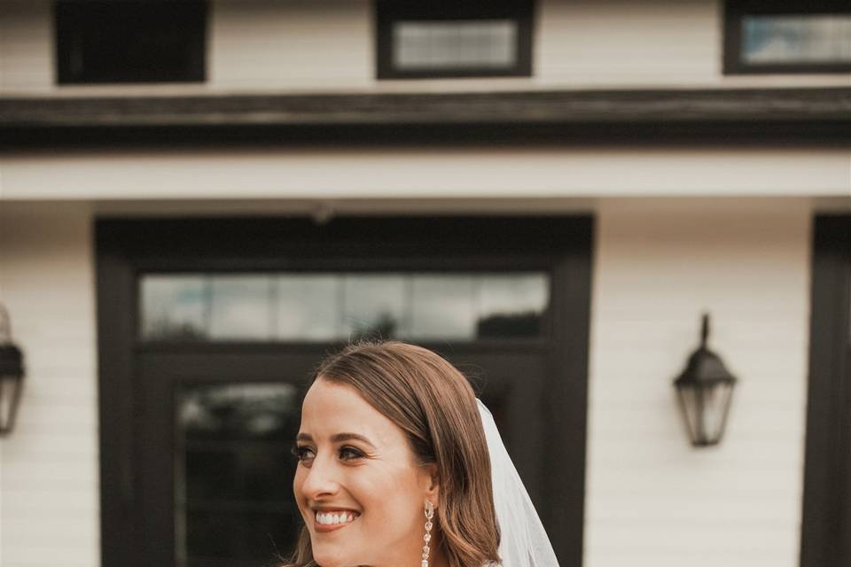 Orange Bridal Bouquet