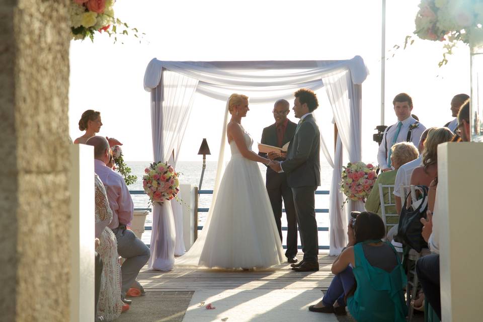 American Bride & Bajan Groom